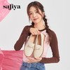 Safiya/索菲娅2024春季新品英伦风百搭羊皮舒适通勤软底乐福单鞋 SF41112120 商品缩略图1