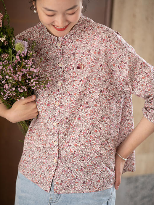 牧衣游进口英国liberty小碎花衬衫限量福利款------ 文鳐 不支持会员折 商品图2