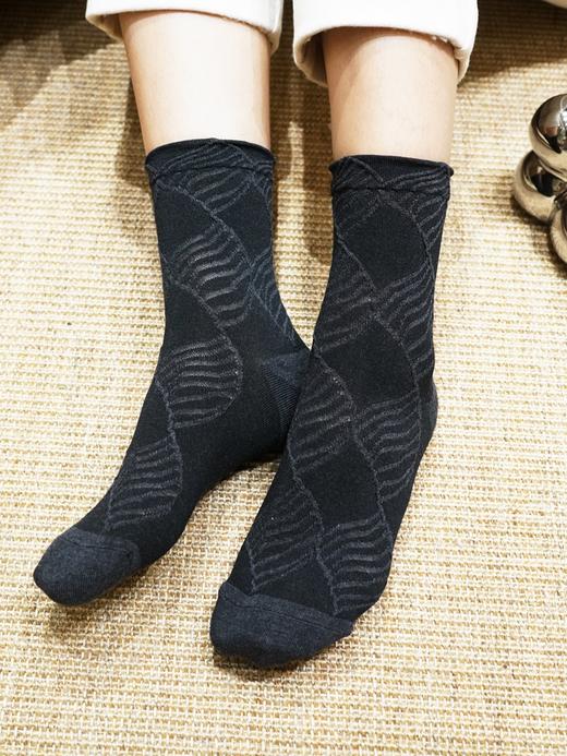 浮雕系列桑蚕丝女短袜BU34555 商品图5