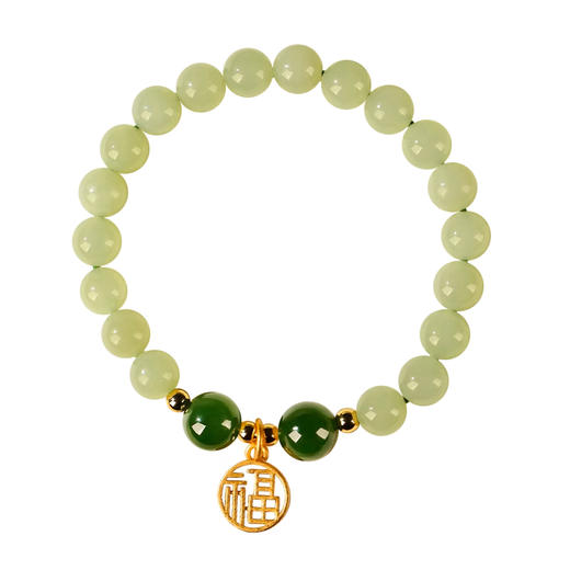 【推荐】和田玉纳福手串 优选玺晶级和田玉 超国标S925水性银 商品图4