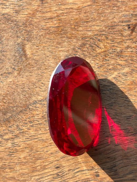 仿红宝石琉璃戒指面，顺丰包邮 商品图8