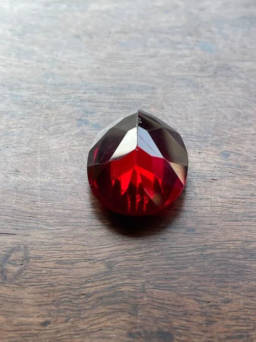 仿红宝石琉璃戒指面，顺丰包邮 商品图3