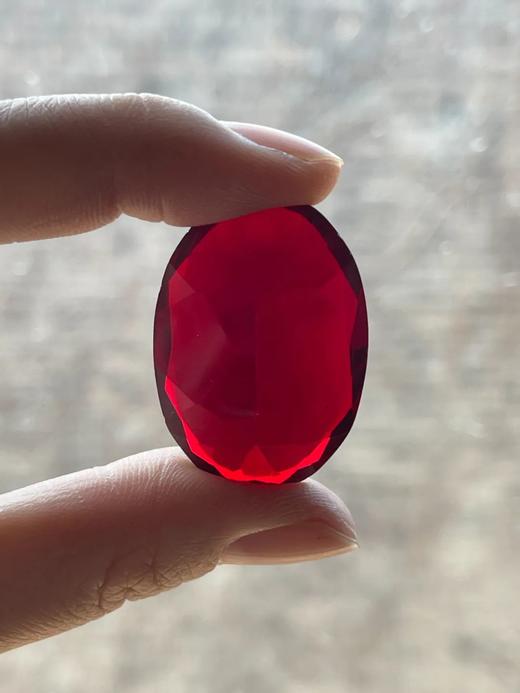 仿红宝石琉璃戒指面，顺丰包邮 商品图10