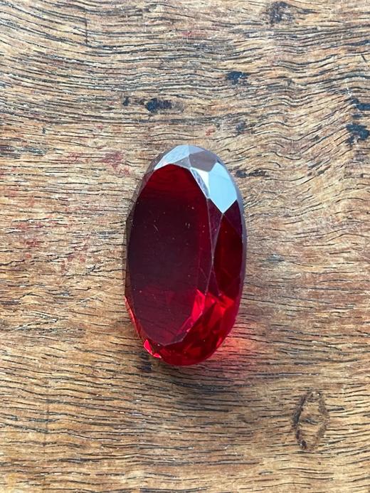 仿红宝石琉璃戒指面，顺丰包邮 商品图2