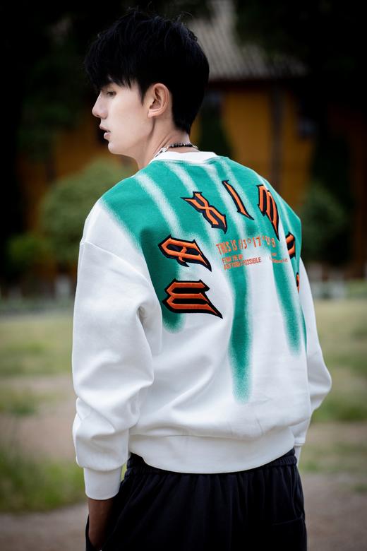 W332164170潮流色彩圆领卫衣 商品图3