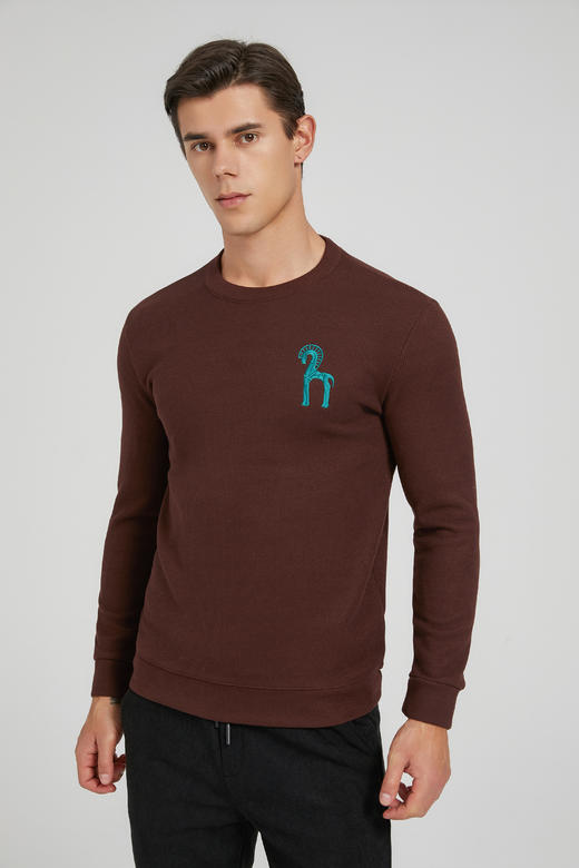 【吊牌价1299元】NECHEER柏奥玛加绒卫衣针织衫户外保暖内含桑蚕丝&绵羊毛 商品图3