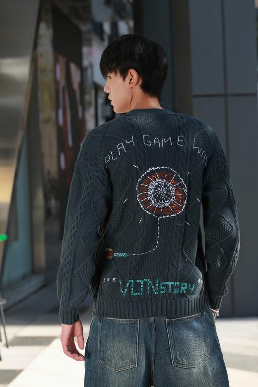 W33394716趣味刺绣针织开衫 商品图5