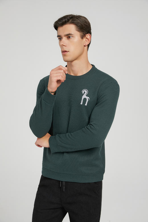 【吊牌价1299元】NECHEER柏奥玛加绒卫衣针织衫户外保暖内含桑蚕丝&绵羊毛 商品图6