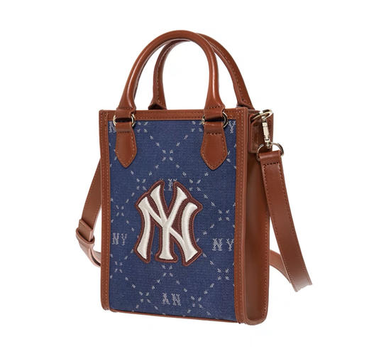 MLB老花拼色斜挎包潮流复古单肩包23秋冬新款 商品图1