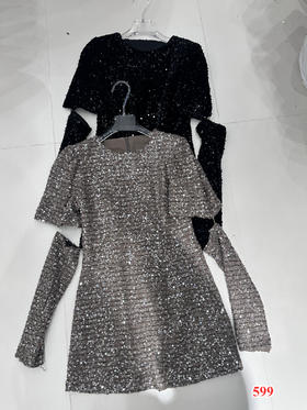 【门店同款】ENJOY春季亮片袖套款连衣裙 155766377