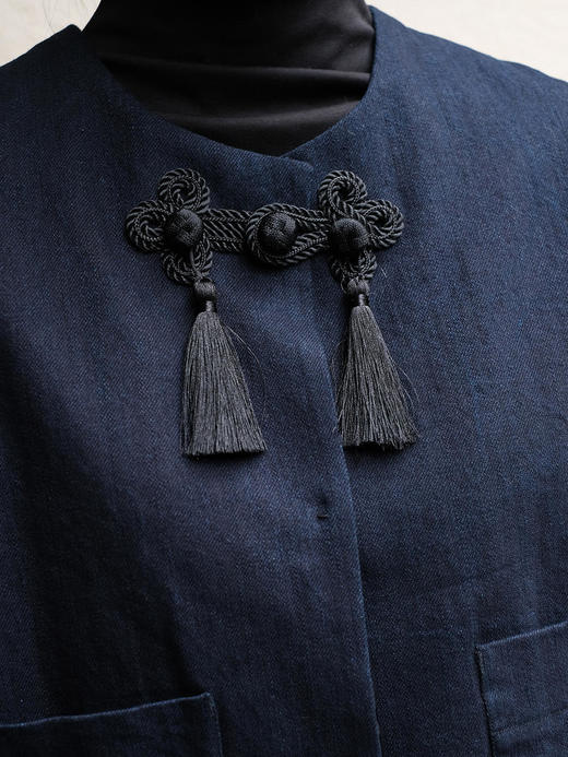 盛唐牡丹|牛仔大花扣新中式外套 商品图3