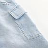 马克珍妮男女童休闲大口袋工装牛仔裤儿童裤子纯棉春装新款240229 商品缩略图5