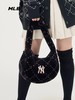 MLB 男女情侣毛绒钻石老花腋下包时尚挎包23冬季新款 商品缩略图2