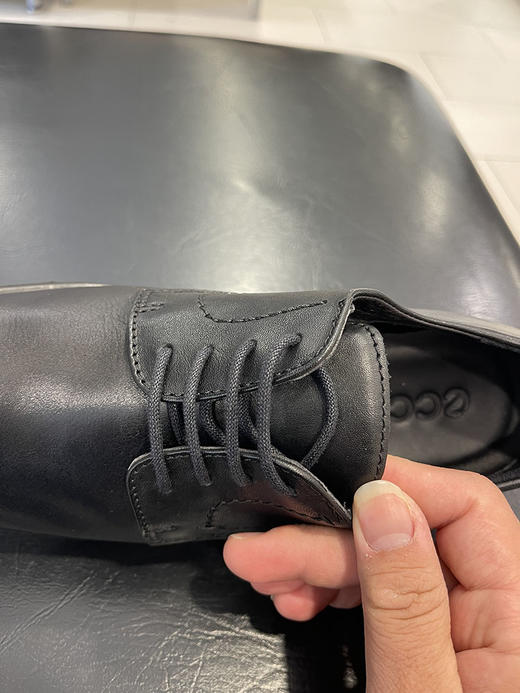 微瑕款 ECCO 男士低帮系带缓震复古商务休闲皮鞋 621634 商品图4