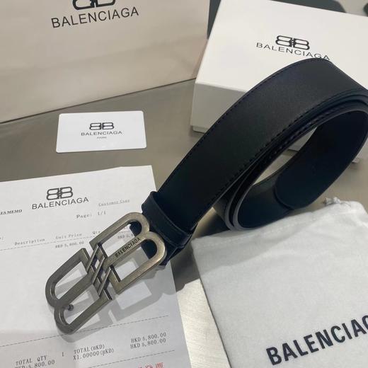 BALENCIAGA巴黎世家新款时尚腰带，原版光皮搭配原版底皮，配上复古经典扣，时尚百搭 商品图1