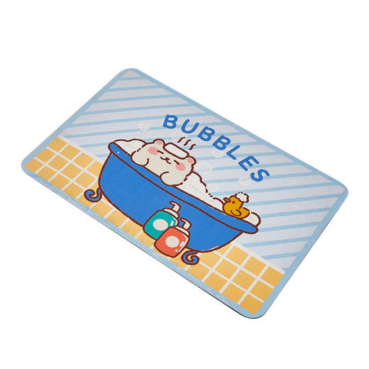 「敲可爱！四款可选」卡通地垫入户门垫 浴室防滑卫生间脚垫居家日用布艺可爱柔软地毯可水洗 商品图4