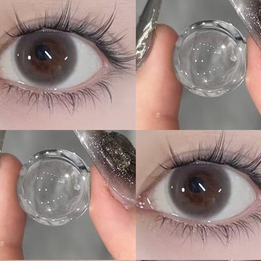 Lulualice半年抛 奶油灰棕 无锁边水汪汪0-1000度 商品图0