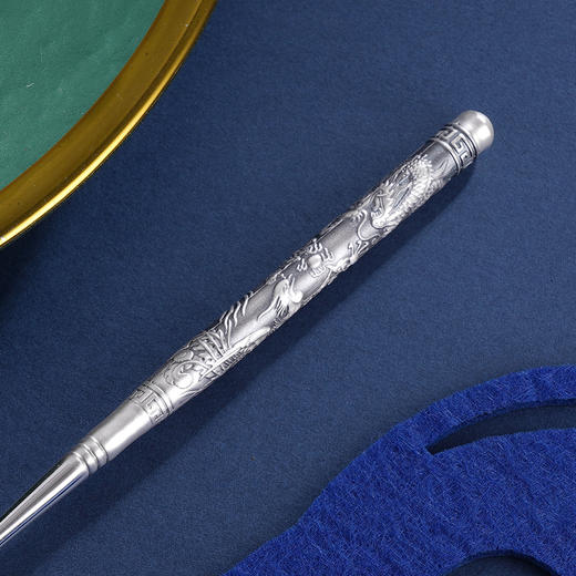 子佩集S999银【龙凤如意】勺子摆件【BX0090249-1】2401 商品图7