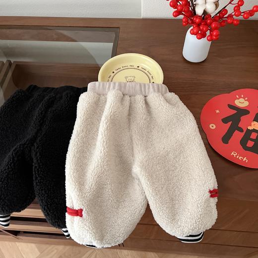 【民族风味，庆贺过年！】儿童刺绣加绒裤，0-5岁冬季男童民族风，喜庆加厚裤子女童过年衣服潮，喜庆民族风彰显节日氛围，温暖加厚面料为宝宝守护！ 商品图3