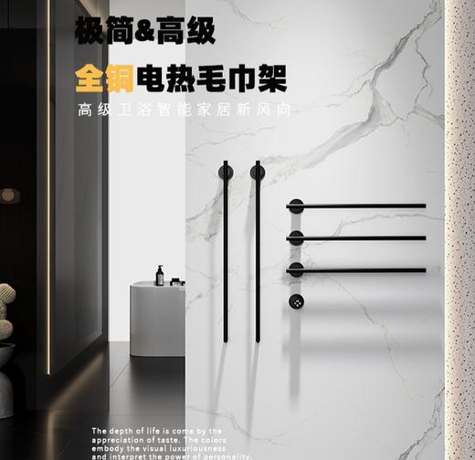 全铜电热毛巾架A36 商品图1