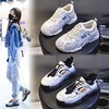 鞋子女春夏2024新款运动跑步鞋厚底休闲真皮女鞋增高平底老爹鞋女 商品缩略图0