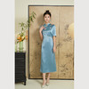 乔万尼新中式设计旗袍连衣裙修身收腰重工刺绣ET3E665 商品缩略图3