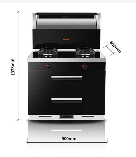 好太太集成灶JJZT-J9025X天然气烟机燃气灶 保洁储物一体机 商品图3