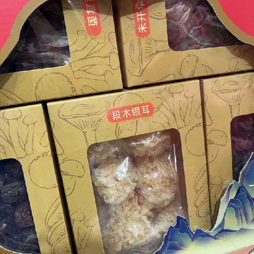 580g瑞和泰一份心意菌菇礼盒 鹿茸菌/未开伞茶树菇/椴木银耳 商品图1