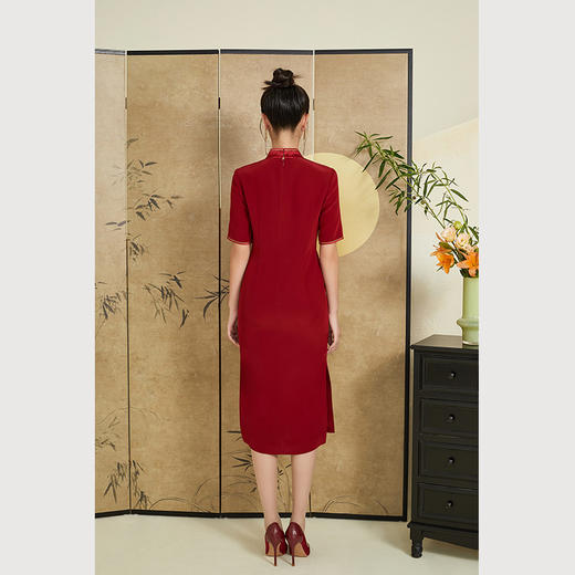 乔万尼喜宴礼服国风旗袍连衣裙重工刺绣中袖设计ET3E615 商品图4