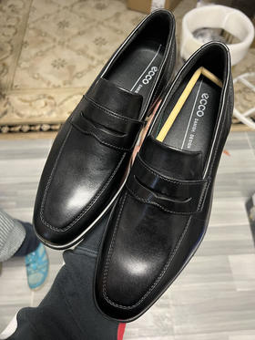 微瑕 ECCO/爱步 男士商务正装一脚蹬舒适低帮皮鞋  858914