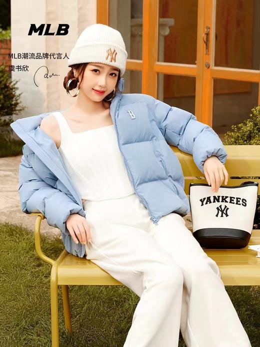 MLB男包女包新款刺绣复古老花单肩斜挎包水桶包 商品图4