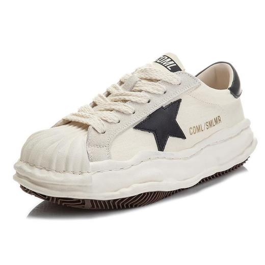 头层牛皮小白鞋女2024春季新款女士厚底单鞋真皮女鞋贝壳头溶解鞋 商品图3