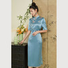 乔万尼新中式设计旗袍连衣裙修身收腰重工刺绣ET3E665 商品缩略图1