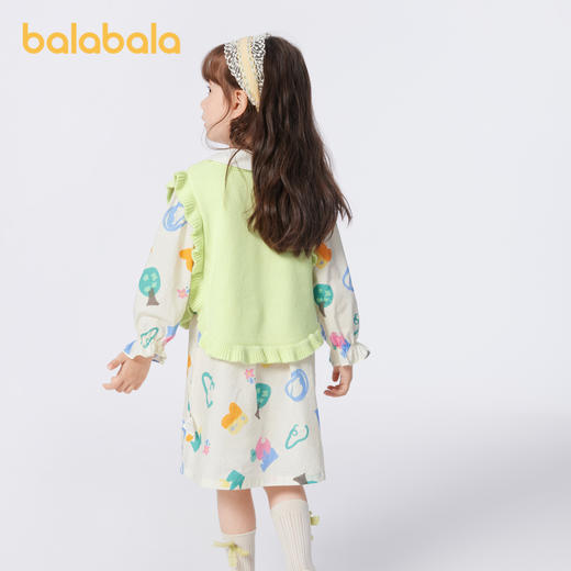 巴拉巴拉女童连衣裙套装新款儿童春装小童宝宝裙子两件套洋气 商品图2