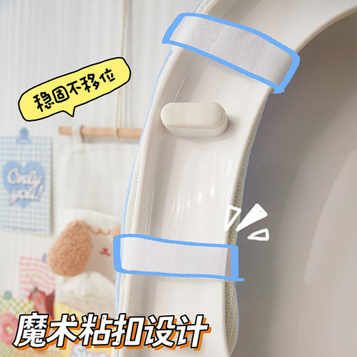 「四款可选！毛绒绒」马桶坐垫粘扣款四季通用坐便垫套居家日用耐脏可水洗冬季加厚马桶垫子 商品图1