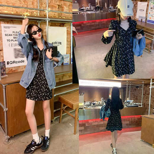 <曾小咸推荐>微信粉丝秒杀专场 仅此今天 活动结束下架【温柔碎片】碎花连衣裙 短款日常169.99 立降80 元 今天秒杀价 89.99！！ 商品图3