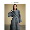 DY2304076西嘉C+IMPRESS/西嘉人字纹双面呢大衣女羊驼贝贝围巾领羊毛外套 商品缩略图1