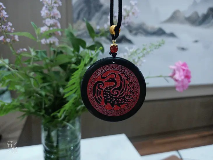 【太阳神鸟玄石挂件（三种规格可选）:九紫离火运佩饰系列饰品】