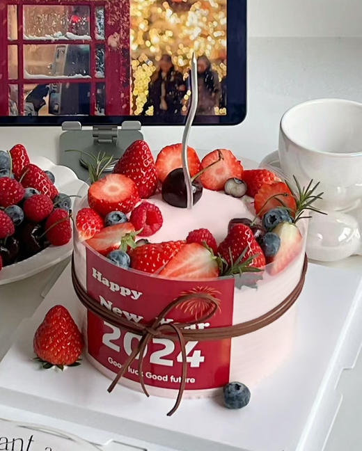 2024新年红红火火水果蛋糕 商品图0