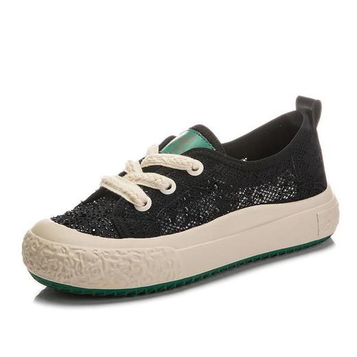 2024夏季新款网面透气渔夫鞋女休闲平底浅口单鞋女百搭厚底女鞋潮 商品图4