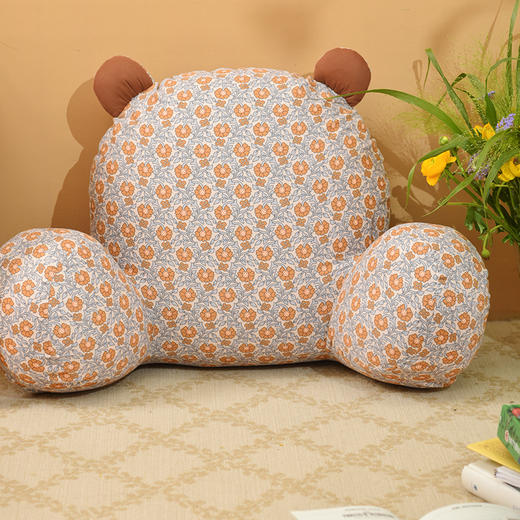 熊抱抱系列床头靠垫软包腰靠沙发飘窗可拆洗 商品图1