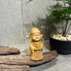 8cm/12.5cm小状元|连中三元°黄杨木摆件