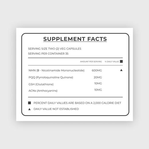 ELXR Lab 艾乐氏 NMN21000 + PQQ70粒 /罐, 每粒含300mg NMN 商品图4