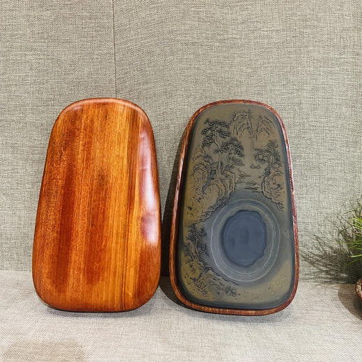 金皮椭圆歙砚02120 商品图0