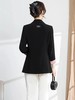 A7075       时尚撞色垂感中长款通勤百搭西装外套 商品缩略图2