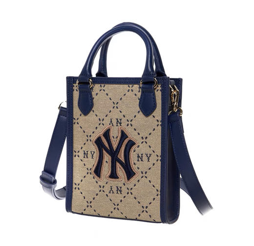 MLB老花拼色斜挎包潮流复古单肩包23秋冬新款 商品图0