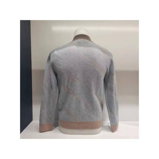 3楼 皮皮狗男式羊绒提花半襟拉链开衫 商品图1