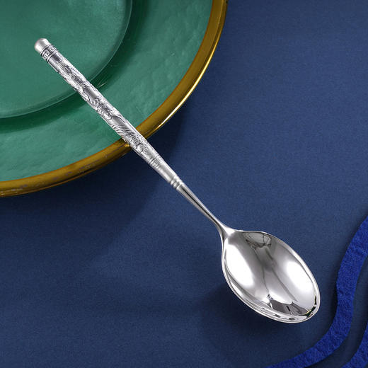 子佩集S999银【龙凤如意】勺子摆件【BX0090249-1】2401 商品图2