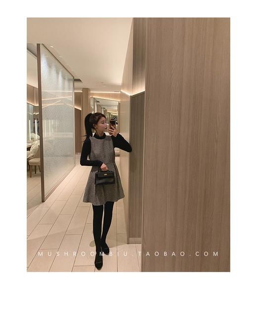 【约会聚会系列出击】选谁！复古千鸟格背心裙 商品图5