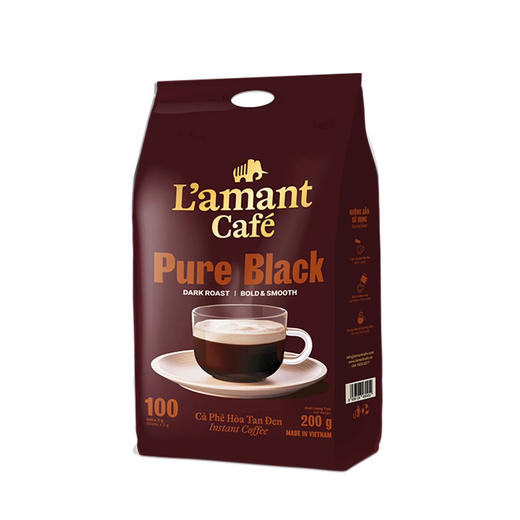 lamant速溶纯黑咖啡200g 商品图1